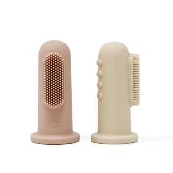 Mushie Fingerzahnbürste 2er Pack - Sand